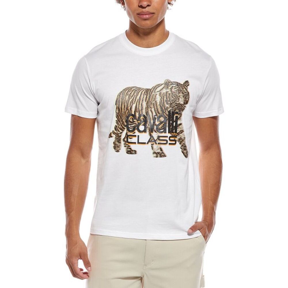 Cavalli Class Mens  T-Shirt, White